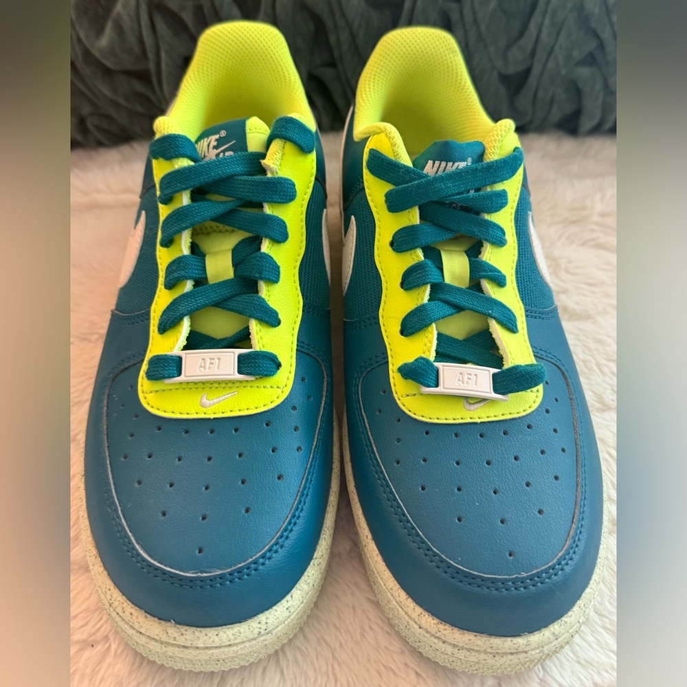 Nike Air Force 1 Crater Classic Bright Spruce/Phantom/Volt Sz 7 women/Sz 5.5Y - Picture 3 of 8